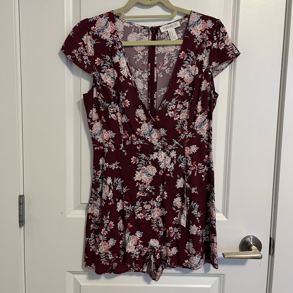 Forever 21 Floral Romper